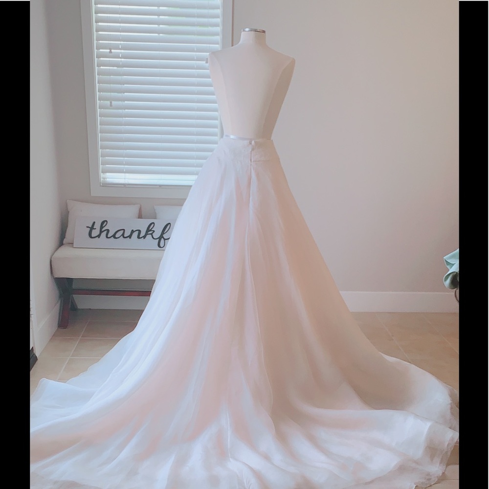 Bliss Monique Lhuillier wedding skirt size 12 blush NEW
